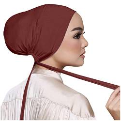Scrolor Frauen Casual Solid Color Multicolor Elastische Bandage Lace Up Bottom Muslim Hijab Sporthaarband von Generic