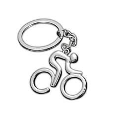 Silber Metall Fahrrad Fahrrad Radfahren Reiten Schlüsselbund Schlüsselanhänger Schlüsselanhänger Ring Stilvoll und beliebt Deft verarbeitet von Generic