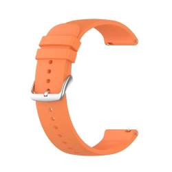 Silikon Armband für Honor Magicwatch 2 46mm, 22mm Wasserdichte Weiche Ersatzriemen, Weiches Silikon Ersatzarmband Uhrenarmband Sportarmband für Damen Herren, Orange von Generic