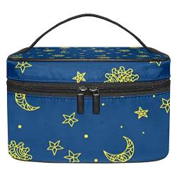 Sonne Mond und Sonne Gipsy tragbare Make-up-Tasche Reise-Kosmetiktaschen für Frauen Mädchen Reißverschluss Tasche Organizer, Mehrfarbig, 22.5x15x13.8cm/8.9x5.9x5.4in von Generic