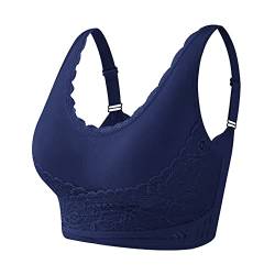 Spitzen BH Damen Sport BH Frauen Bra für Ohne Bügel Bustier Spitzen Bra Mit Polstern Bügelloser BH Front Closure Push Up Bequem Bustiers BH Gepolstert Schlaf Still Sport Bralette in vielen Farben von Generic