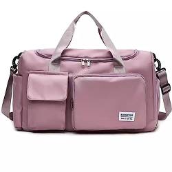 Sport Reisetasche Tragbare Kurzstrecken-Fitnesstasche, Reisetasche for Männer und Frauen (Farbe : Purple, Size : 50x21x28cm) von Generic
