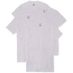 Stafford 4er-Pack Herren T-Shirt mit Rundhalsausschnitt aus 100 % Baumwolle, Weiss/opulenter Garten, Mittel von Generic