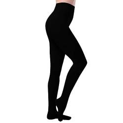 Strumpfhosen Für Mädchen Perfekt Beine Abnehmen Gefälschte Durchscheinend Wärmende Thermo Strumpfhose Für Damen Plüschstrümpfe Pantyhose Warmer Leggings Sport Tight (Z1-Black, One Size) von Generic