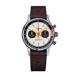 Sugess 1963 Piloten-Chronograph, mechanische Herren-Armbanduhr, Möwe ST19 Schwanenhals-Uhrwerk, manuelles Aufziehen, Farbe 2 von Generic