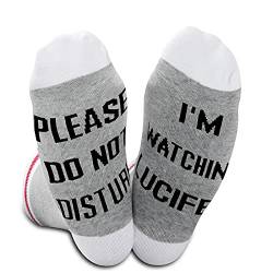 TV-Show-inspiriertes Geschenk "Please Do Not Disture I'm Watching" Fanartikel TV-Show Socken für Fans Gr. M von Generic