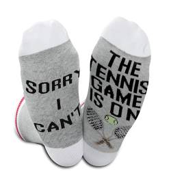 Tennis-Liebhaber-Socken "Sorry I Can't The Tennis Game Is On", tolles Geschenk für Tennis-Fans Gr. M, Tennisspiel EU von Generic