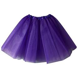 Tüllrock Damen Tütü Karneval Party Tutu Kurz 50er Rockabilly Petticoat Unterrock Ballet Minirock Faschingkostüm Cosplay Abendkleid Tanzkleid Kostüm 80er Jahre Outfit für Party (C-I, One Size) von Generic