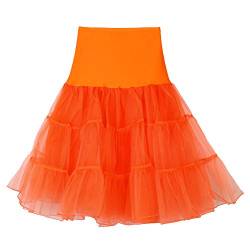 Tutu Damen Tüllrock 50er Rockabilly Kleid Hohe Taille Unterrock Schick Kleid Ballett Petticoat Puffy Tanzkleid Reifrock Abendkleid für Party Halloween Weihnachten Karneval Kostüme Tanzen von Generic