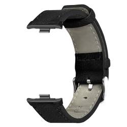 Uhrenarmbandschlaufe, Modernes Vintage-PU-Leder-Uhrenarmband für Smartwatch (BLACK) von Generic