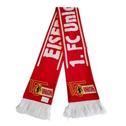 Union Berlin Schal | Fußball Fanschal | Premium Acryl Strick, Rot/Ausflug, einfarbig (Getaway Solids), Large von Generic