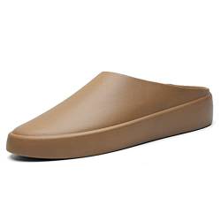 Unisex-Slide-Sandale für Damen und Herren, Sommer-Hausschuhe, Anzug für drinnen und draußen, Garten-Clogs, Schuhe, lässige Flats, rutschfeste Strandschuhe, wasserdicht, geschlossene Zehen, trendige S von Generic