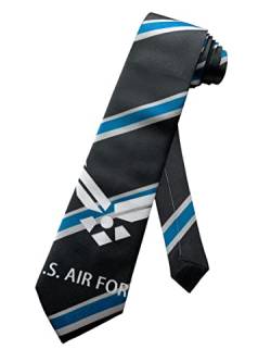 United States Air Force US USA Armed Forces Krawatte – Schwarz – schmale Krawatte, Schwarz, Einheitsgröße von Generic