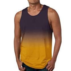 Unterhemden Herren Bauchweg Sport Weit Weiss Muskelshirts Tank Top Weit Oversized 3XL Locker Unterhemden Tanktop Ärmellose Sommer 5XL Lang Baumwolle Unterhemd Axelshirt von Generic