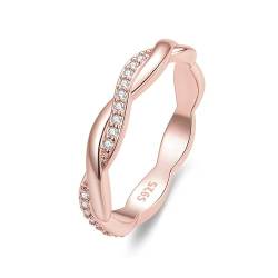 Vergoldeter X-Ring mit simuliertem Diamant-CZ-Criss-Cross-Ring für Frauen. Verschönern Sie den Ehering von Generic