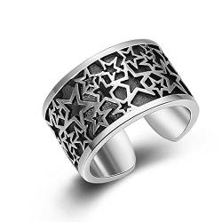 Verstellbare Ringe für Männer und Frauen, Eheringe aus Sterlingsilber von Generic