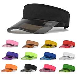 Visor Cap Unisex Sonnenhut Sonnenschild verstellbare Atmungsaktiv und Schweißabsorbierend Baseballhut Kappe Hut für Golf, Radfahren, Tennis, Angeln, Laufen von Generic