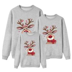 Weihnachten Pullover Set Partnerlook Pärchen Weihnachtspullover Familie Set Gestrickte Pullover Strickpullover Winterpullover Weihnachtspullis Sweatshirt für Mädchen Jungen Kinder Damen Herren A482 von Generic