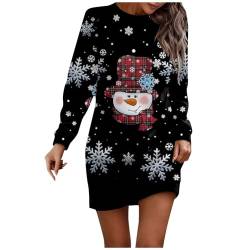 Weihnachtskleid Damen, Weißes Kleid Strickkleid Damen Weihnachten Pailettenkleider Für Weihnachtskleider Damen Kleid Hochzeitsgast Christmas Rock Lila Weihnachtliches Weißes Piraten (Grau,XL) von Generic