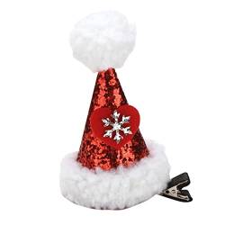 Weihnachtsmann Mütze Weihnachtsbaum-Hut-Haarband-Kopfschmuck-Kinderparty-niedlicher Weihnachtshaarspangen-Kopfschmuck (G, One Size) von Generic