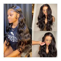 Wigs 14-32 Inch Brazilian Body Wave Lace Front Wigs for Black Women Human Hair 13X4 Human Hair Wig Lace Frontal Wig Deep Wave Wig Wig (14inches 150%) von Generic