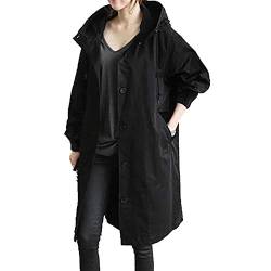 Windbreaker Damen Windbreake Leichte Übergangsjacke Dünne Performance-Jacke Outdoorjacke Regenmantel Regenmantel Damenjacke mit verstellbarer Kapuze Bergsteigerjacke von Generic