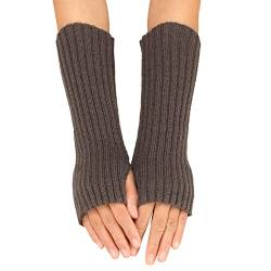 Winter Gestrickte Handschuhe für Damen Lang Handwärmer Stulpen Fingerlose Armstulpen Warm Strick Handschuhe Armwärmer Stulpen für Damen Pluswärmer Fingerlose Halbfinger Handschuhe (GY2, One Size) von Generic