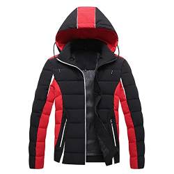 Winterjacken Herren, Jacke Lässig Men Warm Coat Gemütlich Winterjacken Bequem Men Suit Coa Schlanke Passform Men Rain Coat Locker Trench Coats Trendig Jacken für (Schwarz,L) von Generic