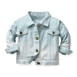 Wintermantel Jungen Kleinkind Baby Mädchen Jungen Herbst Winter Baumwolle Langarm Jeans Mantel Jacke Kleidung Jeansjacke Für Jungen (Green, 18-24 Months) von Generic