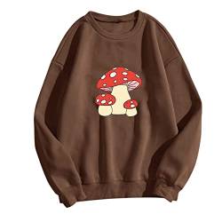 Womens Cute Frog Sweatshirt Kawaii Pilz Hoodie für Teen Girls Kleidung Hoodie Schwarzer Pulli Mädchen von Generic
