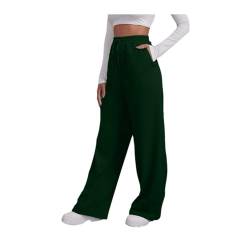 Yogahose Damen Elegant High Waist Lang Sweathose Jogginghose Einfarbig Palazzo Hose 2024 Summer Trainingshose Freizeithose Lang Outdoor Sweatpants Activewear für Frauen von Generic