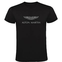 Aston Martin T-Shirt für Fans aus 100% Baumwolle für Fans von Aston Martin, Schwarz , XXL von Genérico