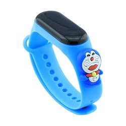 Digitale sportliche Armbanduhr aus Silikon für Jungen und Mädchen, Cartoon, kompatibel mit Xiaomi Mi Band, Doraemon von Generico