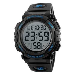 Genérico Herren Sport Uhren Militär Outdoor LED Kalender Armbanduhr Digital Analog von Genérico