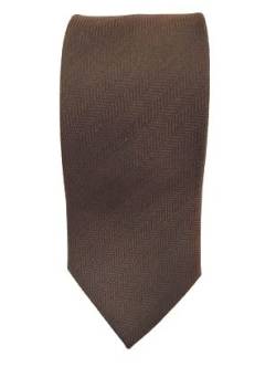 Generico Krawatte aus 50 % Seide – 50 % Wolle, hergestellt in Italien, 8 cm, Farbe Braun, italienischer Stoff – Schneiderei, braun, Uomo, Taglia unica von Generico