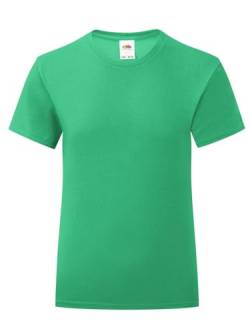 Generico T-Shirt Girls Iconic T. Kurzarm-T-Shirt für Mädchen, 100 % Baumwolle, 1 T-Shirt, Modell: FRU 61-250-0, Kelly Green, 152 cm von Generico