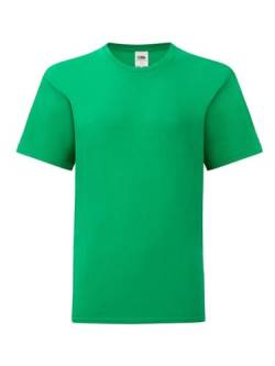 Generico T-Shirt Kids Iconic 150 T. T-Shirt für Kinder, kurzärmlig, 100 % Baumwolle, 1 T-Shirt, Modell FRU 61-023-0, Kelly Green, 128 cm von Generico
