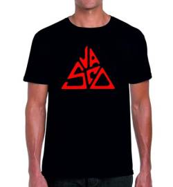 Generico T-Shirt aus Baumwolle Vasco Rossi Blasco Logo Konzert, Schwarz , XXL von Generico