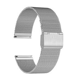 Genérico Uhrenarmband aus Mailänder Netzstoff, verstellbarer Verschluss, Breite 20 mm, HM20, Armband von Genérico