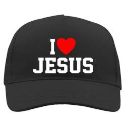 Jesus Cap für Männer und Frauen Gadget Geschenk Christentum Jesus - I Love Jesus, I love Jesus, One size von Generico