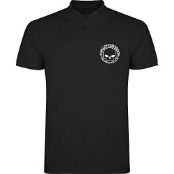 Polo Schwarz Harley Davidson Logo T-Shirt Herren 100% Baumwolle Größen S M L XL XXL, Schwarz , XL von Genérico