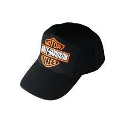 Schwarze Harley Davidson Logo Cap für Herren, Schwarz , One size von Genérico