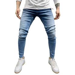 2024 AI – Fitness Pocket Skin Solid Herren Sports Pants Bodybuilding Länge Full Casual Herren Hose für Männer Jogger Männer Lange Länge, blau, XL von Générique