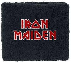 Générique Iron Maiden Logo – Wristband Unisex Frottee-Armband, Schwarz, 80% Baumwolle, 12% Elasthan, 8% Polyester, 80% Baumwolle 12% Elasthan 8% Polyester von Générique