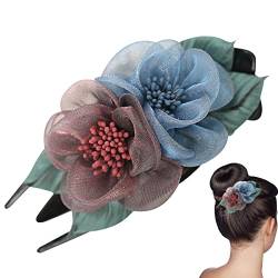 Haarnadel Blume für Damen | Styling-Clip für Damen, elegant, mehrfarbig, Haar-Accessoires aus Blumenstoff aus Seidenfaden von Générique