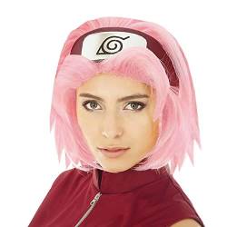 Naruto Sakura Haruno-Perücke für Erwachsene rosa - Rosa, Pink von Generique -