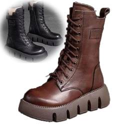 2023 Neue Modische Damenstiefel, Damen Winterstiefel Gefüttert Wasserdicht, Warme Snow Boots Winterboots Damen Casual von Generisch