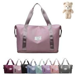 2024 Neue Reisetasche, 2024 Neue Reisetasche, Faltbare Reisetasche, Handgepäck, Sporttasche für Männer und Frauen (Pink-A) von Generisch