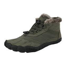 Barfußschuhe Herren Winter barfuss Schuhe Damen wasserfest Winterstiefel Warm Gefüttert Schneestiefel Outdoor rutschfest Stiefel Leicht Winterschuhe Traillaufschuhe Hohe Schnell Trocknend von Generisch