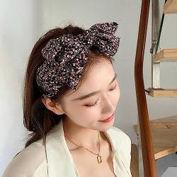 Blumenkopf Blumenhaarreifen im Prinzessin-Stil Koreanischer übergroßer Schleifenkopfreifen Internet-Berühmtheit neuer Sommer-Haarschmuck für Mädchen, schwarz von Generisch